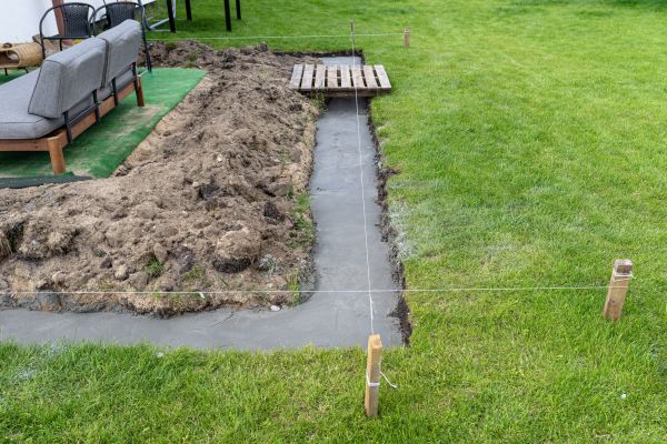 Cement Footer Installation in Palm Springs